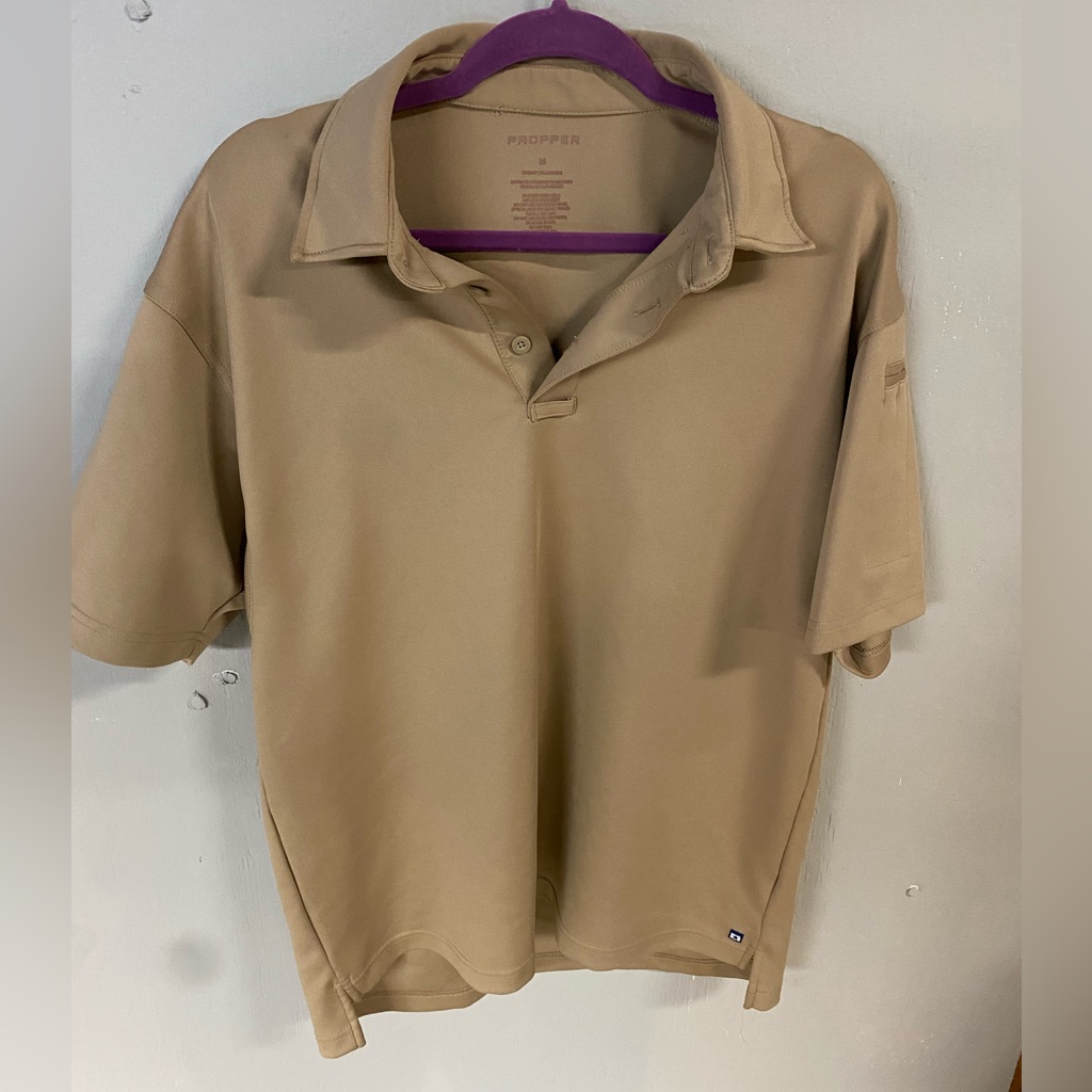 Propper Men's Classic Tan Polo Shirt , Shirt Sleeve